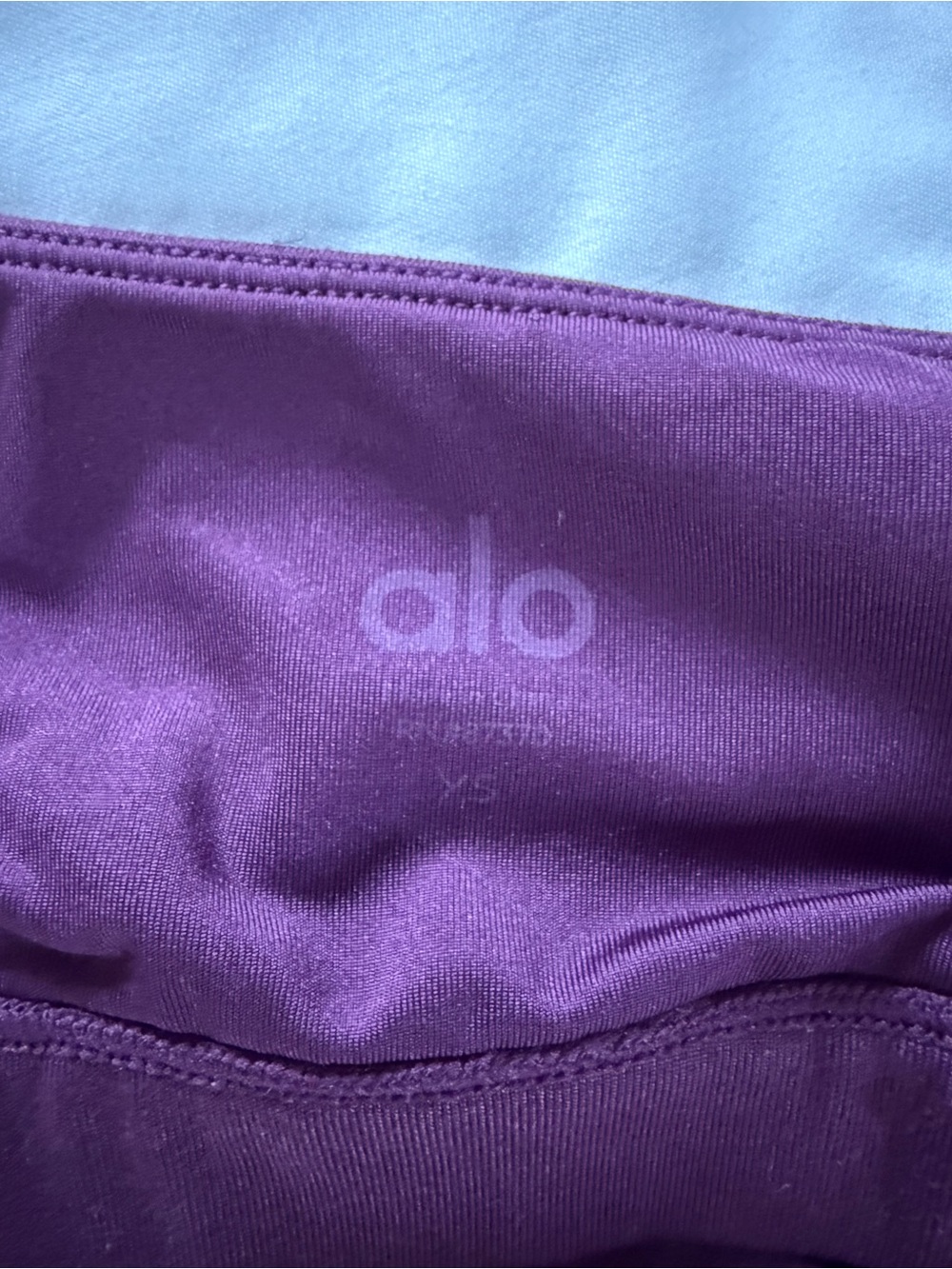 ALO Yoga Strappy Sports Bra in Plum - Picture 5 of 7